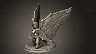 Статуя боевого ангела Алиты 3d stl модель для ЧПУ