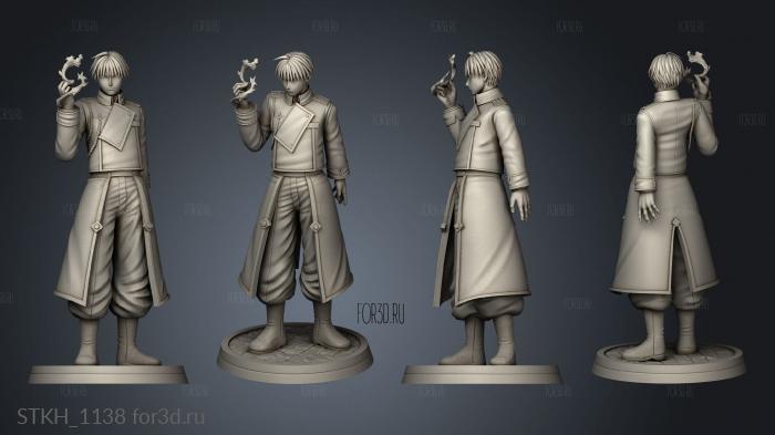 Roy Mustang Mini   DB stl model for CNC