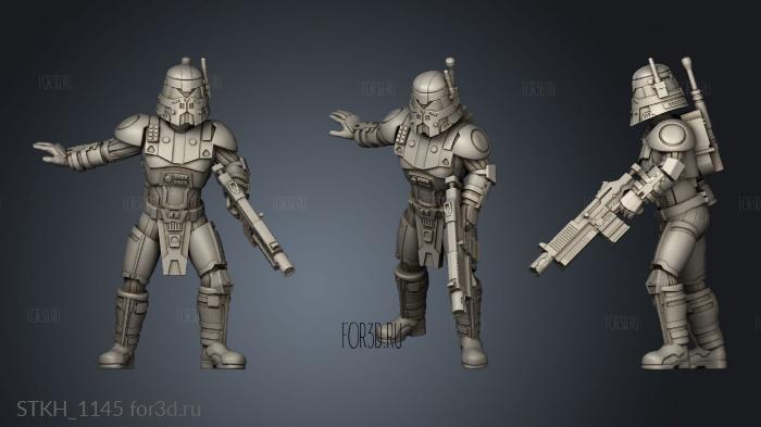 Ancient Dark Trooper leader helmet 3d stl модель для ЧПУ