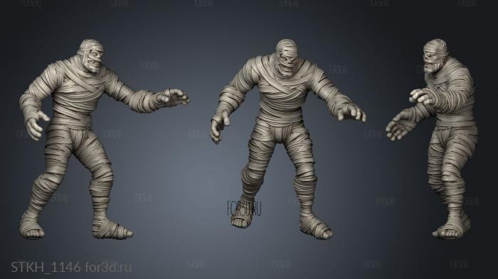 Ancient Undead Mummy stl model for CNC