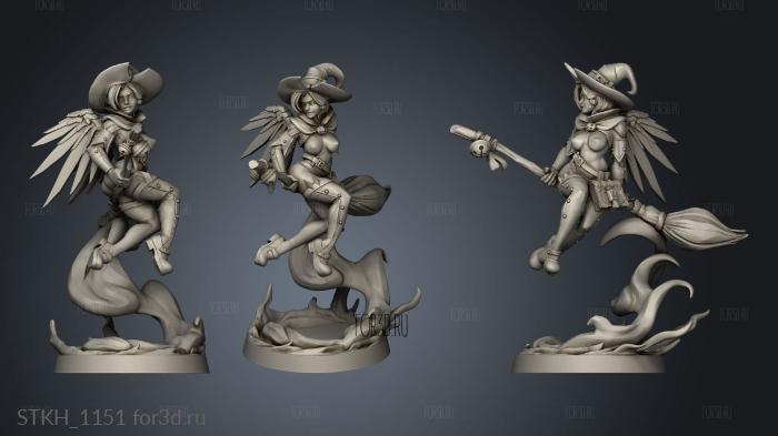 Angela the Witch Exotic stl model for CNC