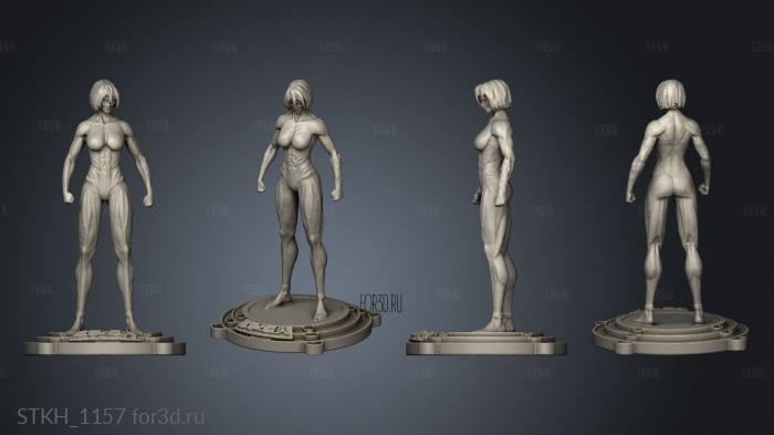 Annie Titan female Shingeki Kyojin Cerbera Referent stl model for CNC