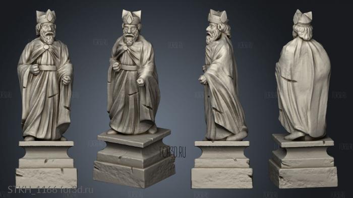 Archangel Statues Statue Pedestal stl model for CNC