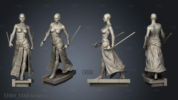 Asajj Ventress Star Wars stl model for CNC