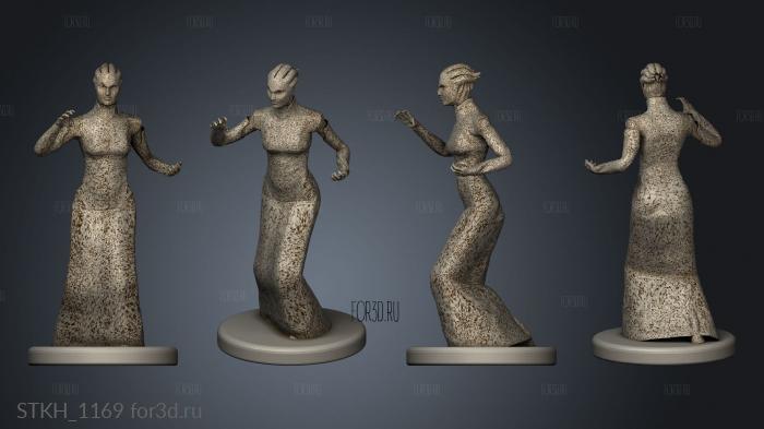 Asari Mass Effect matriarch aethyta stl model for CNC