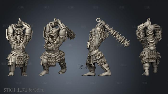 Asian Adventures Characters Oni stl model for CNC