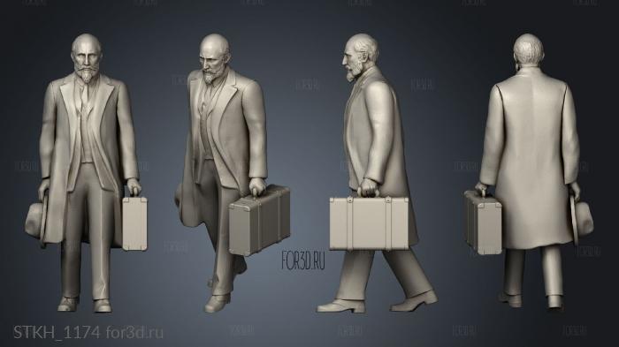 Passengers people staff stl model for CNC