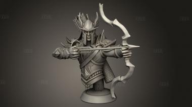 Лук лучника эльфов крови 3d stl модель для ЧПУ