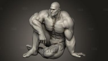 Культурист 3d stl модель для ЧПУ