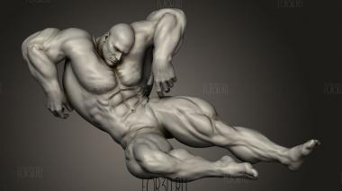 Культурист 3d stl модель для ЧПУ