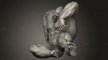 Культурист 3d stl модель для ЧПУ