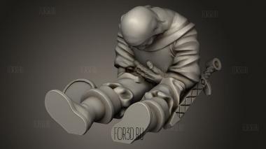 Средневековый Мертвый страж Темных Королевств 3d stl модель для ЧПУ