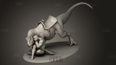 Гонщик на Динозаврах 3d stl модель для ЧПУ