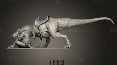 Гонщик на Динозаврах 3d stl модель для ЧПУ