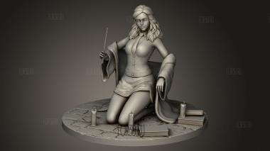 Гермиона Грейнджер Гарри Поттер 3d stl модель для ЧПУ