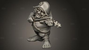 Голодные Пираньи Музыкант-Халфлинг 3d stl модель для ЧПУ