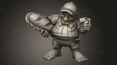 Голодные Пираньи-Халфлинг-Рефери 3d stl модель для ЧПУ