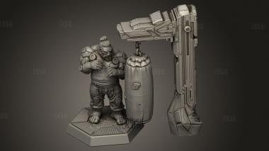 Неоновый Воин Джо Брикс 3d stl модель для ЧПУ
