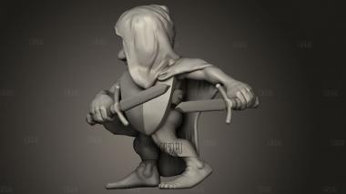 Король орков Полуслепой 3d stl модель для ЧПУ