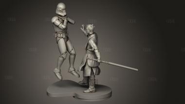 Татуированный Ученик Дарта Мола 3d stl модель для ЧПУ