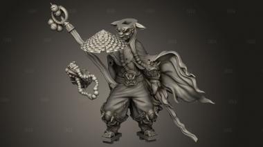 Эльфы Внутри Эльфийского Охотника На Демонов бастона 3d stl модель для ЧПУ