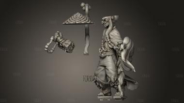 Эльфы Внутри Эльфийского Охотника На Демонов бастона 3d stl модель для ЧПУ