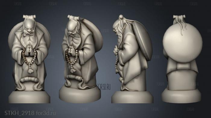 The Old Masters Statue stl model for CNC