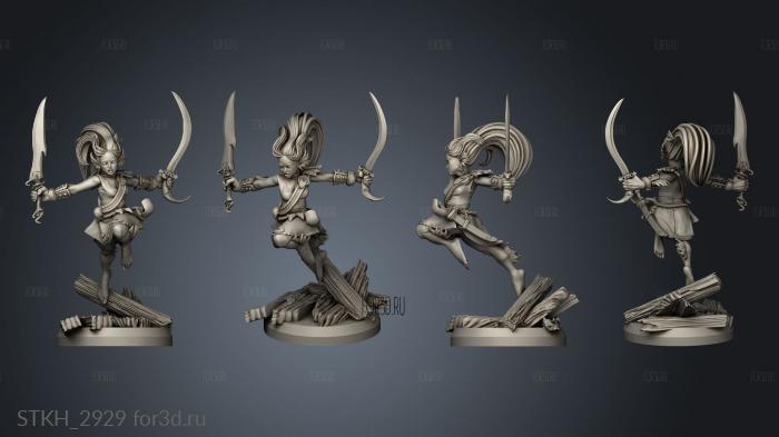 The Sanguine Sea Half Men Female stl model for CNC