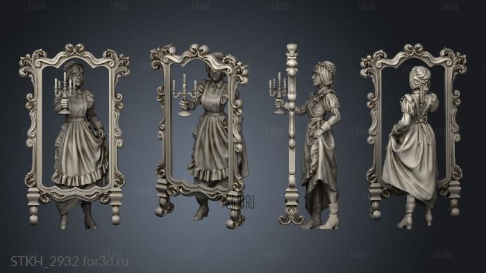 The Tower Brass Mourne Lucy With Candle stl model for CNC