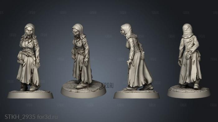 The Undead Zombies Zombie stl model for CNC