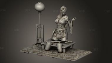 Фантазийное Кимоно 3d stl модель для ЧПУ