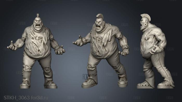 Vault Zombie Fatty 3d stl модель для ЧПУ