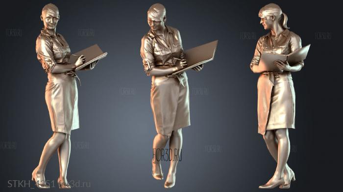 STKH_4351 stl model for CNC