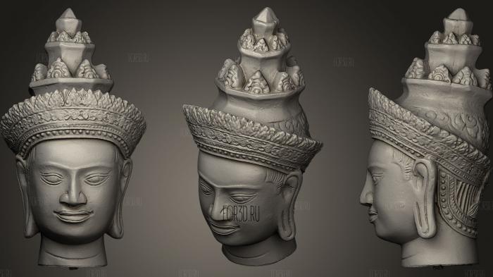 Khmer Buddha statue stl model for CNC