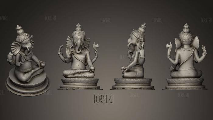 Lord Ganesha statue stl model for CNC