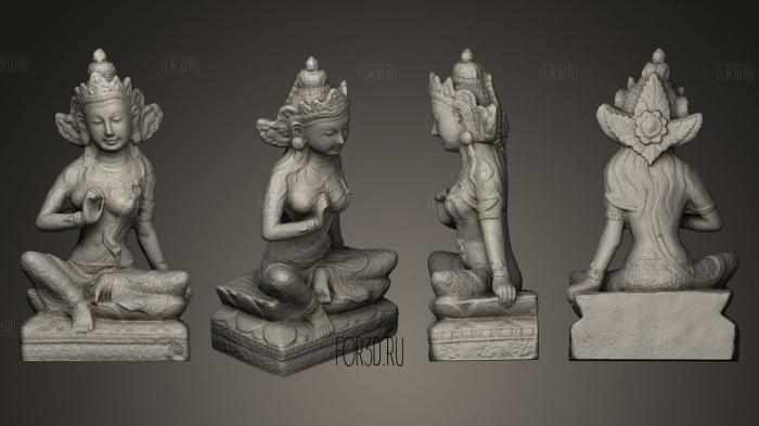 Small size statue ned with peel 3d stl model for CNC