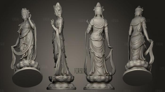 Wood carving Guanyin sculpture