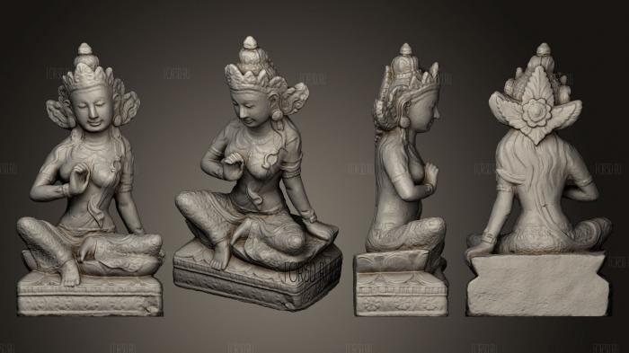 Indonesian Statue stl model for CNC
