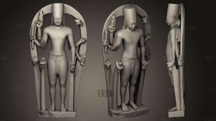 Ka Vishnu with Eight Arms 3d stl модель для ЧПУ