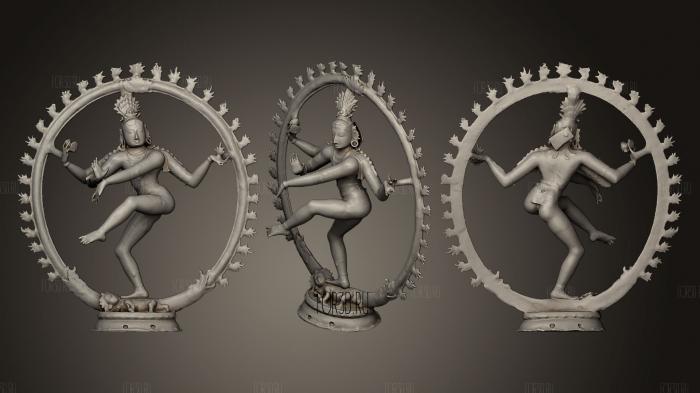Натараджа Шива как Повелитель танца 3d stl модель для ЧПУ