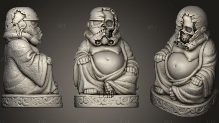 Dead Storm Trooper Buddha (Star Wars Collection) stl model for CNC