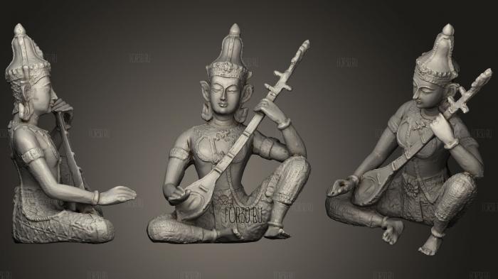 Indian God Sculpture stl model for CNC