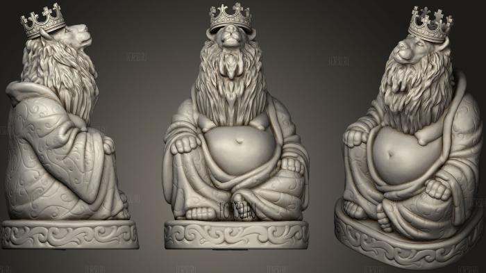 Lion King Buddha (Tv   Movies Collection) stl model for CNC