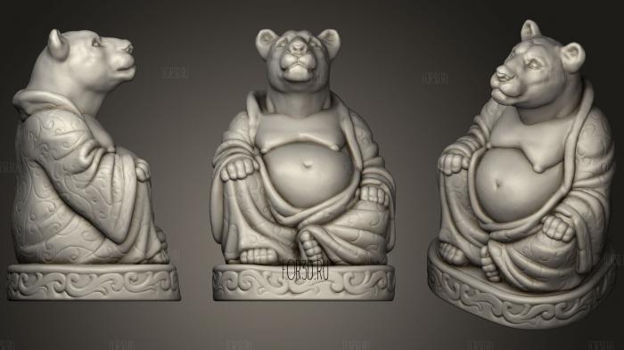 Lioness Buddha (Animal Collection) stl model for CNC