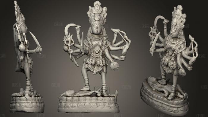 Maha Kali   Goddess Of Time Death And Doomsday stl model for CNC