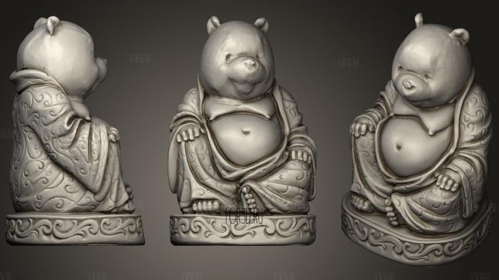 Poohdda (Winnie The Pooh Buddha) stl model for CNC