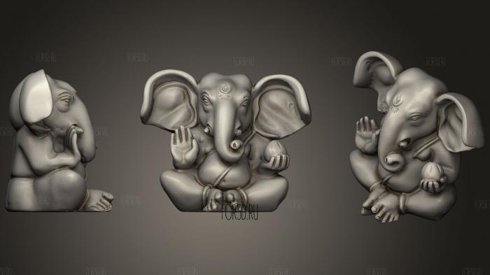 Shurpakarna Ganesha   Listens With Ears Like Winnowing Fans 3d stl модель для ЧПУ