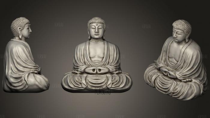 Великий Будда в Камакуре Япония 3d stl модель для ЧПУ
