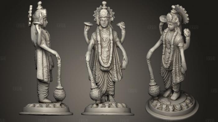 Vishnu   God Of Protection & Preservation Controller Of The Omniverse stl model for CNC