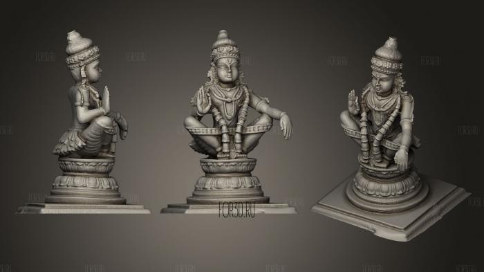 Ayyappa  Son Of Vishnu & Shiva stl model for CNC